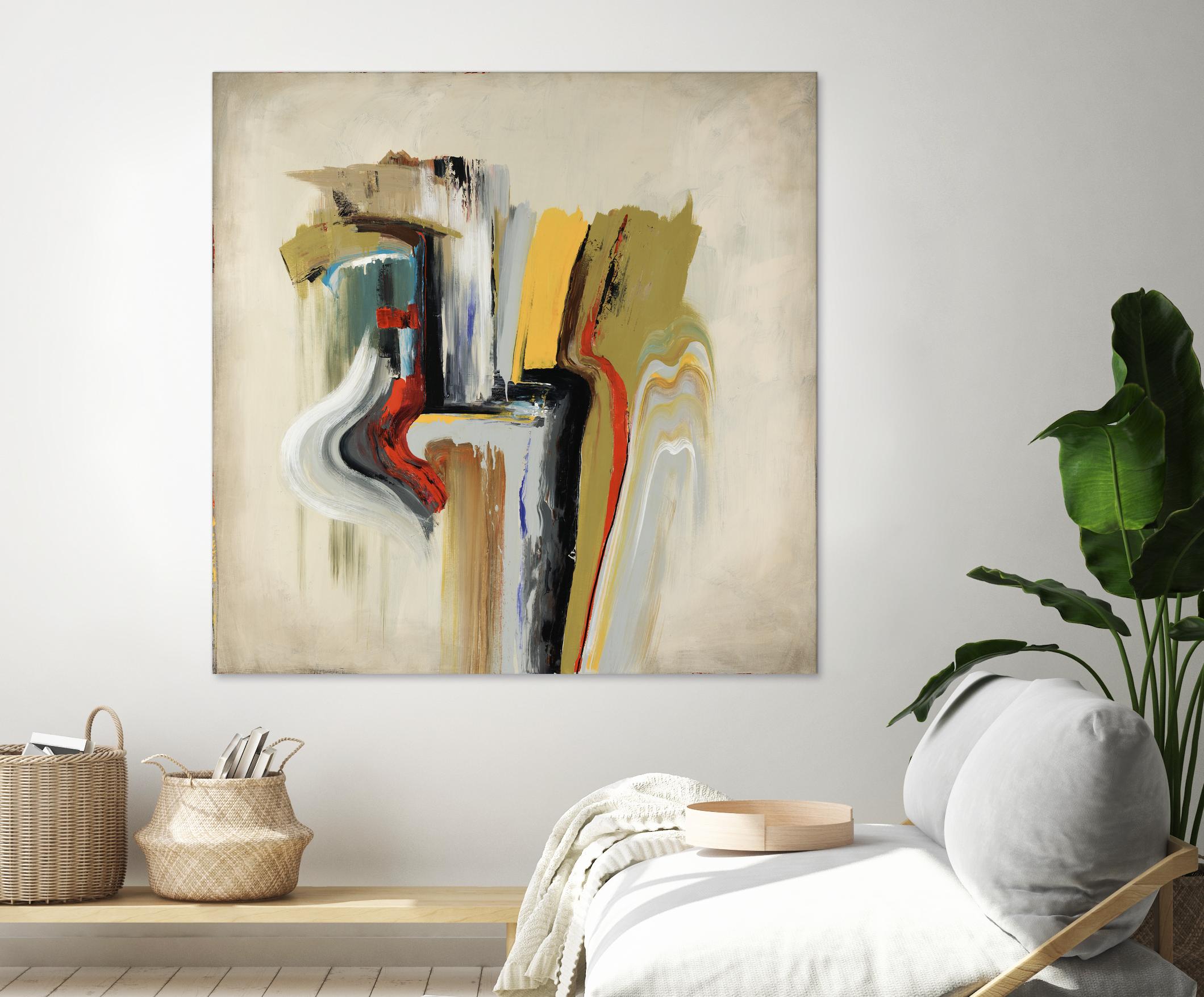 Interfused by Daleno Art on GIANT ART - red shape