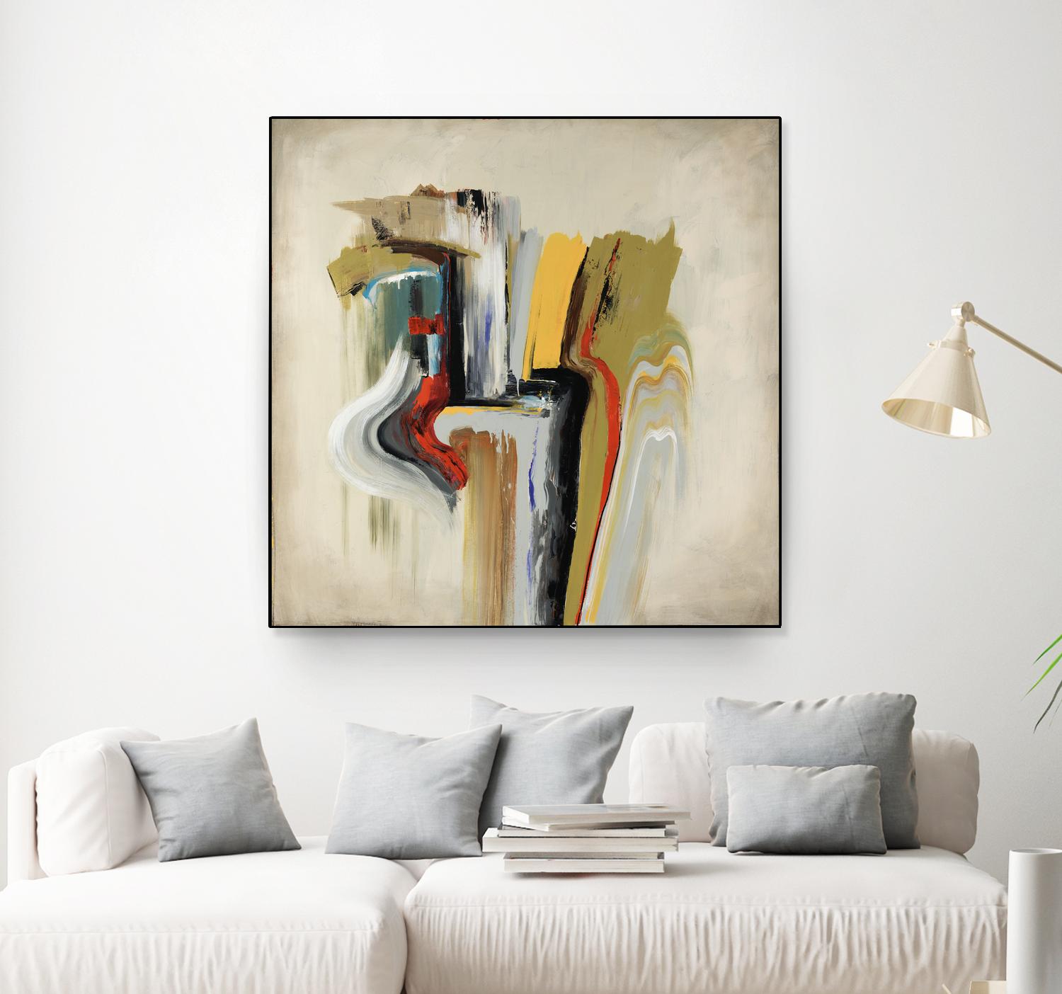 Interfused by Daleno Art on GIANT ART - red shape
