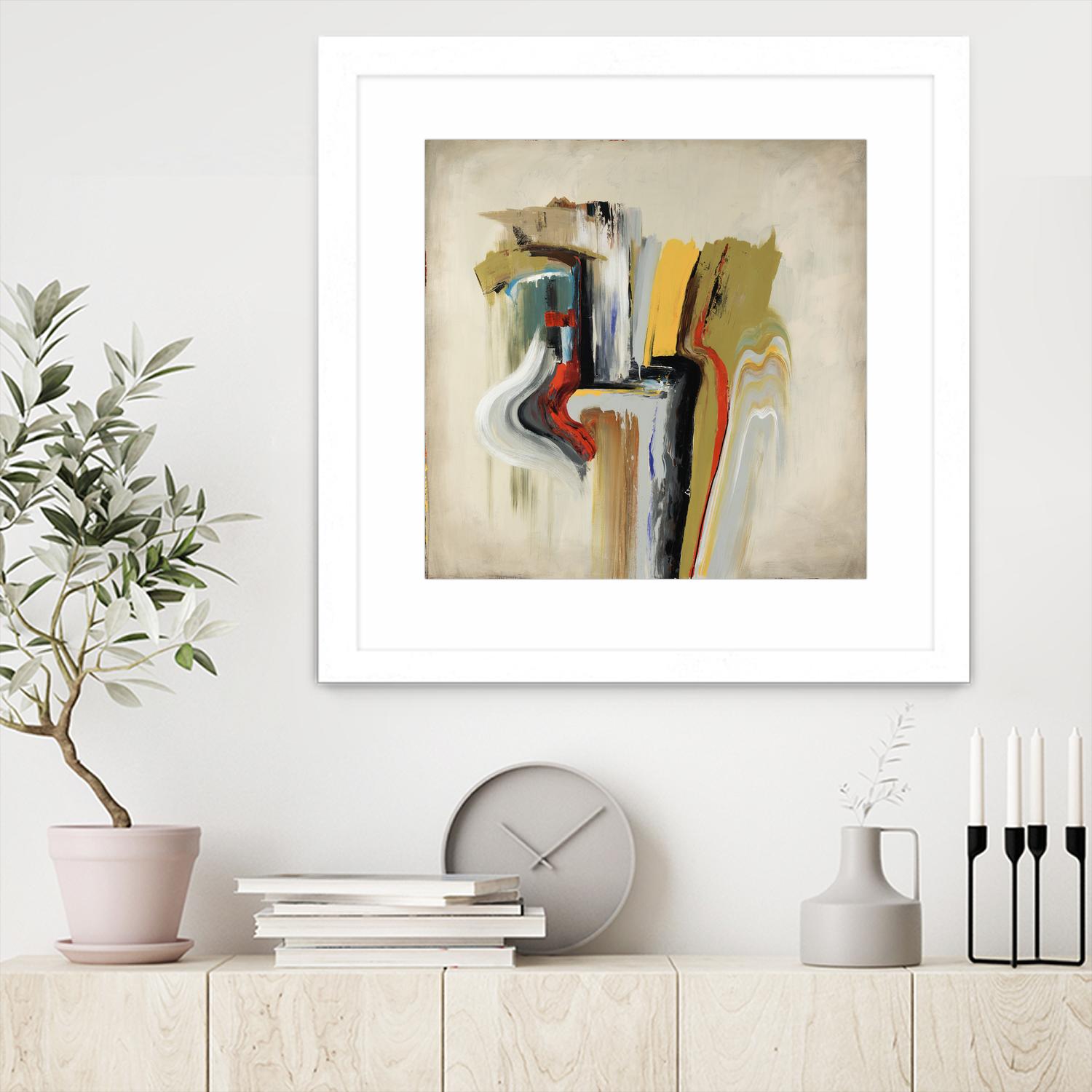 Interfused by Daleno Art on GIANT ART - red shape