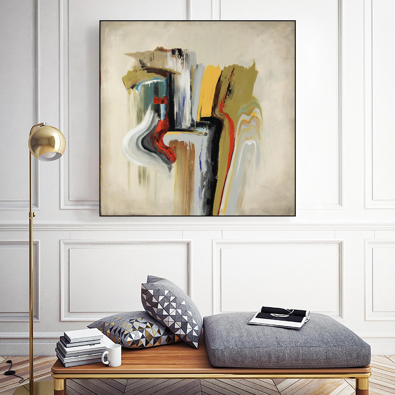 Interfused by Daleno Art on GIANT ART - red shape