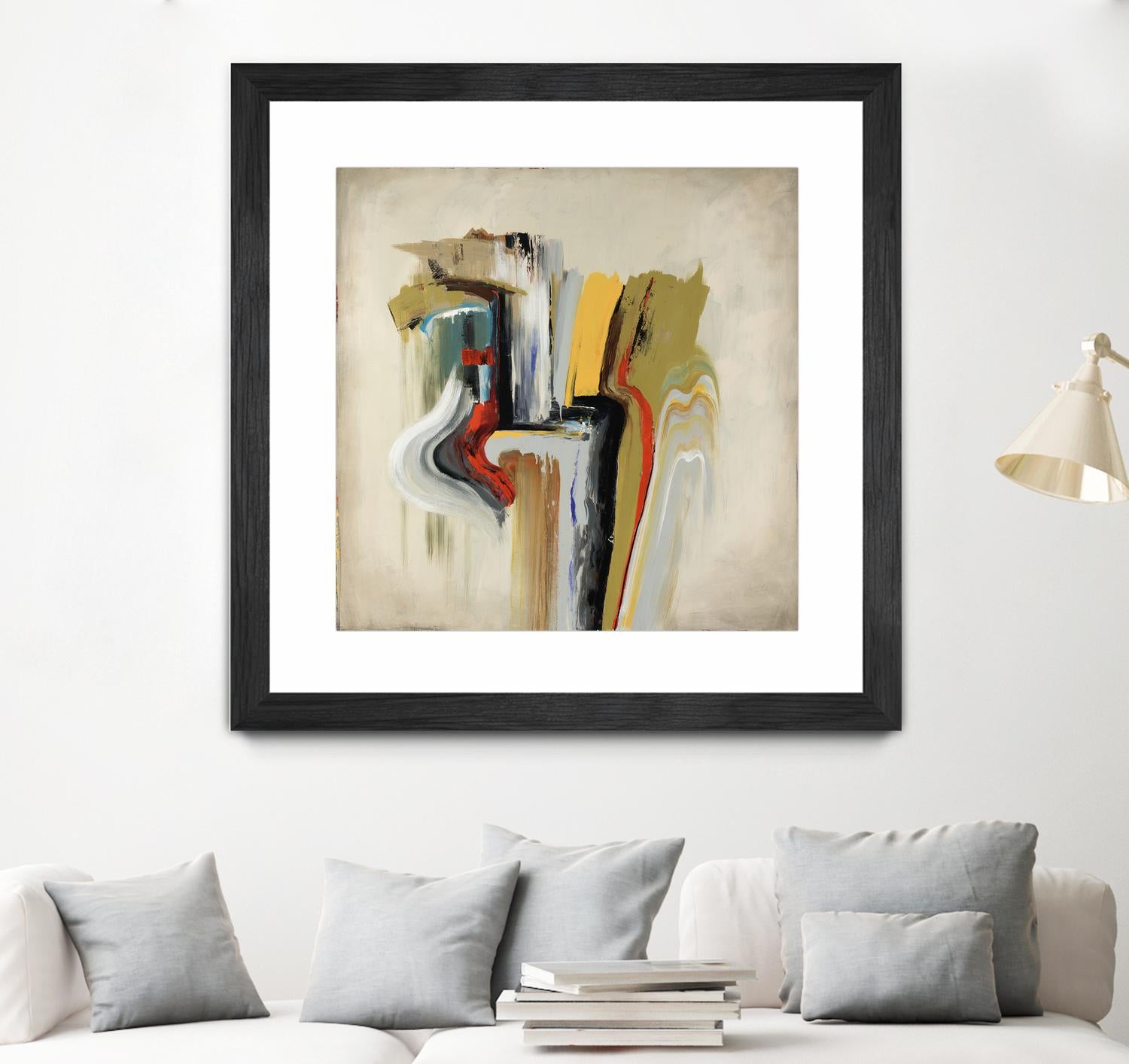 Interfused by Daleno Art on GIANT ART - red shape
