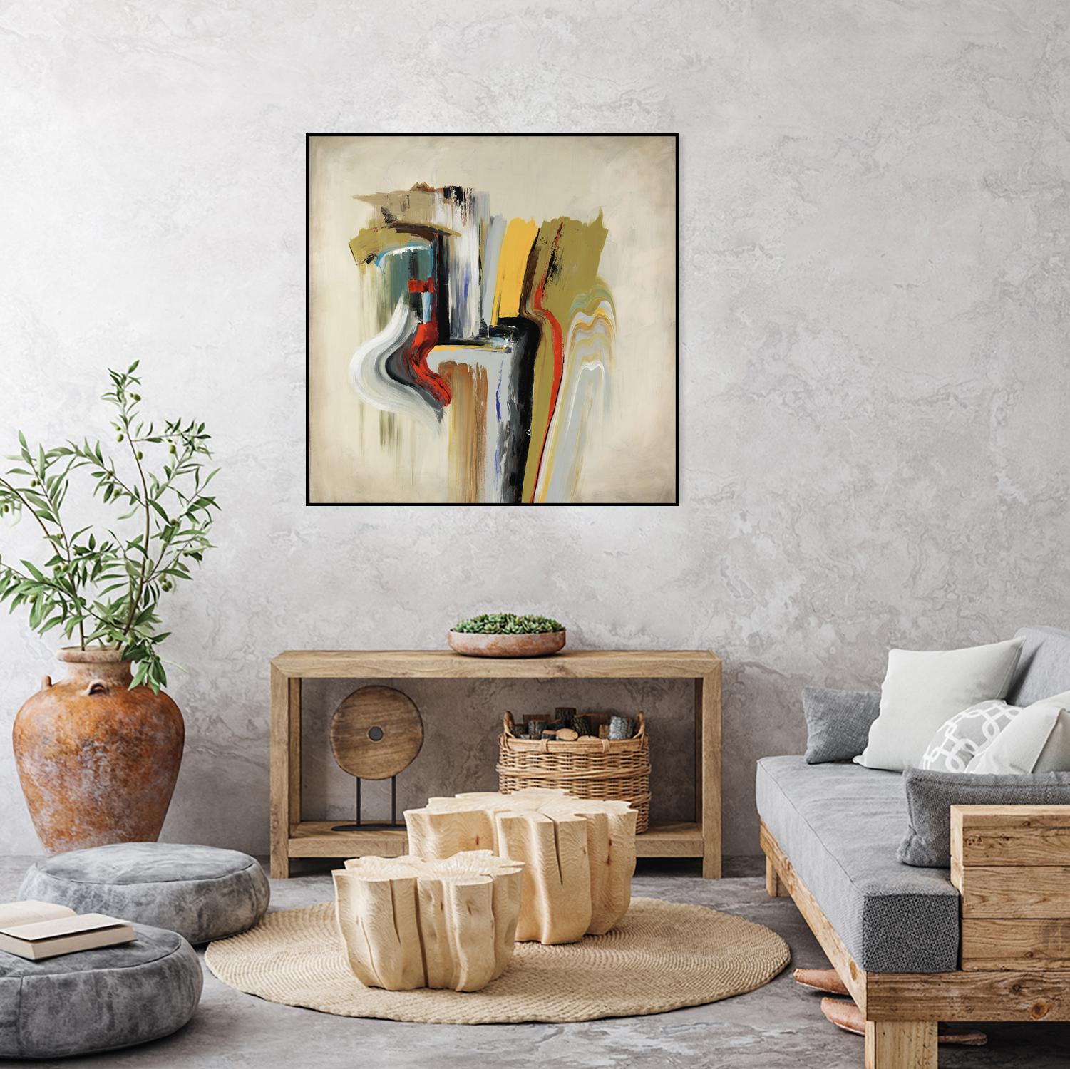 Interfused by Daleno Art on GIANT ART - red shape