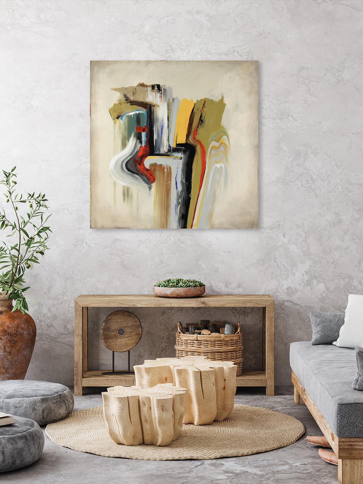 Interfused by Daleno Art on GIANT ART - red shape