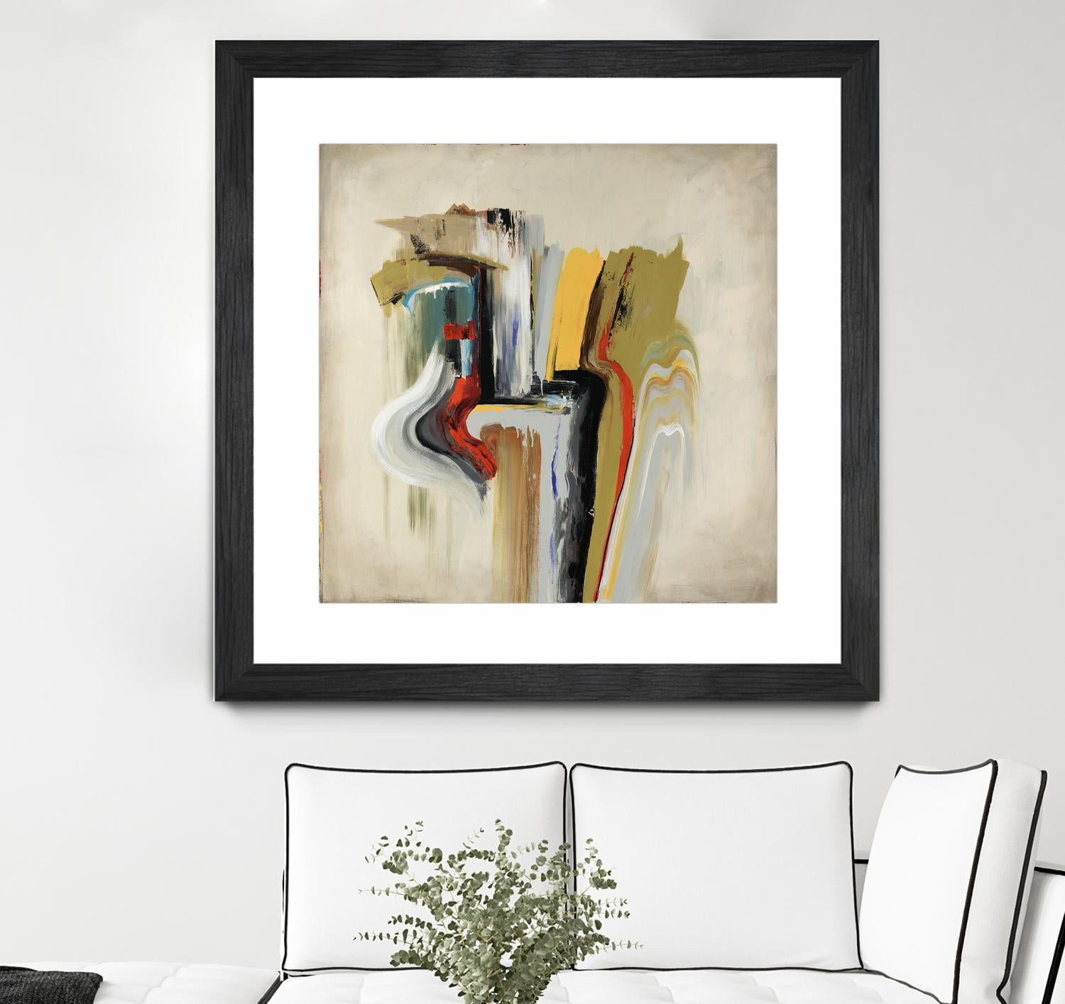 Interfused by Daleno Art on GIANT ART - red shape