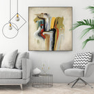 Interfused by Daleno Art on GIANT ART - red shape