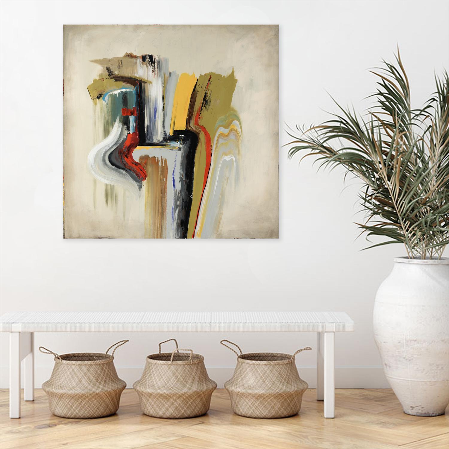 Interfused by Daleno Art on GIANT ART - red shape