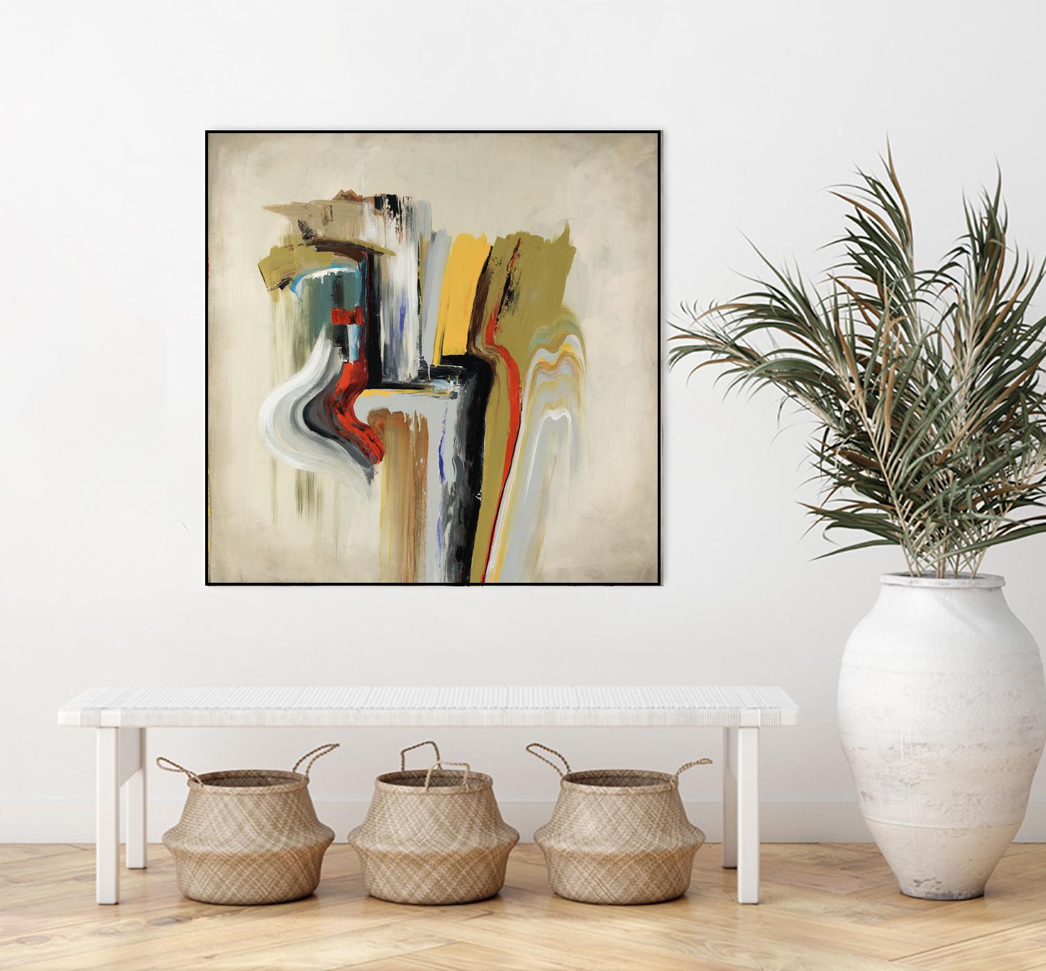 Interfused by Daleno Art on GIANT ART - red shape