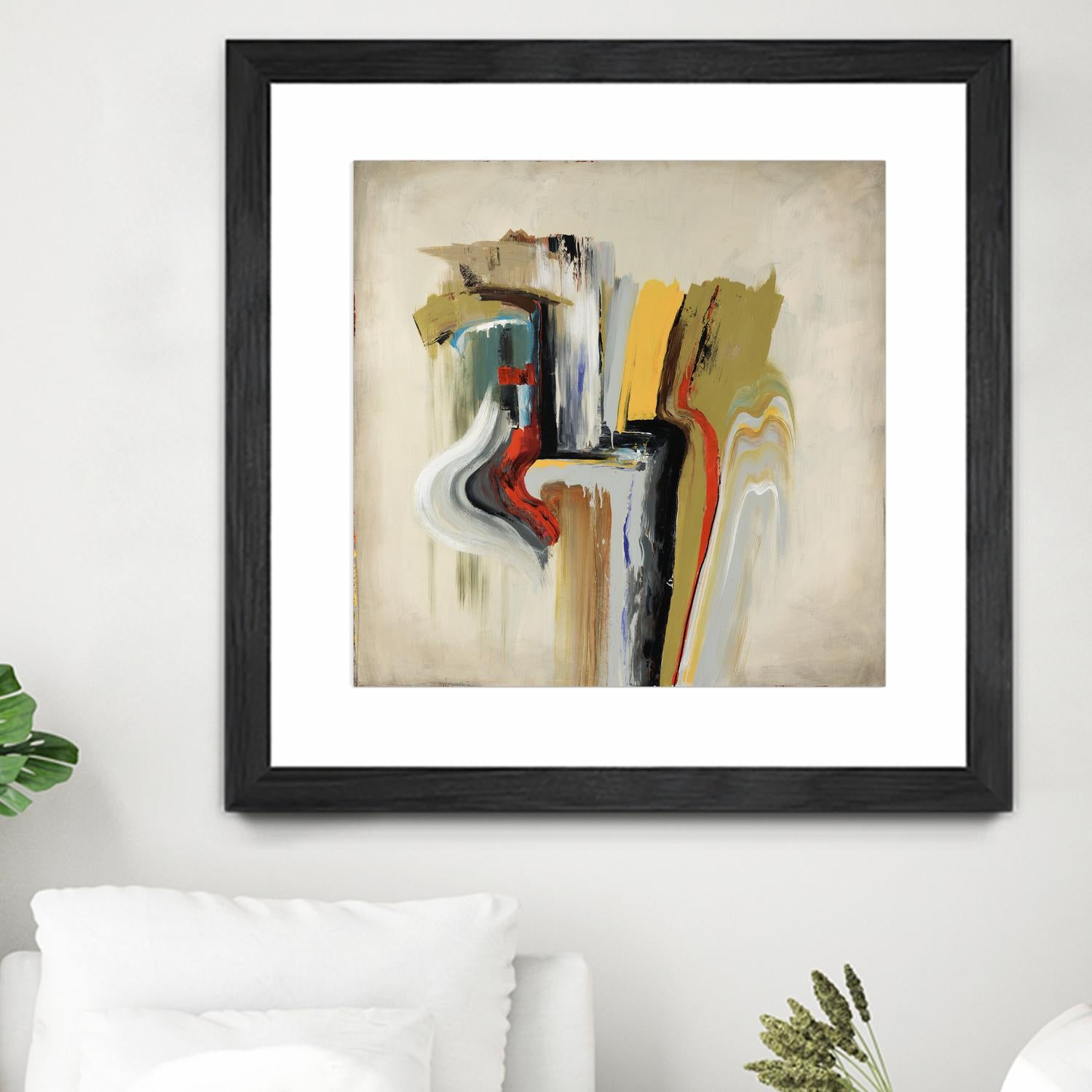 Interfused by Daleno Art on GIANT ART - red shape