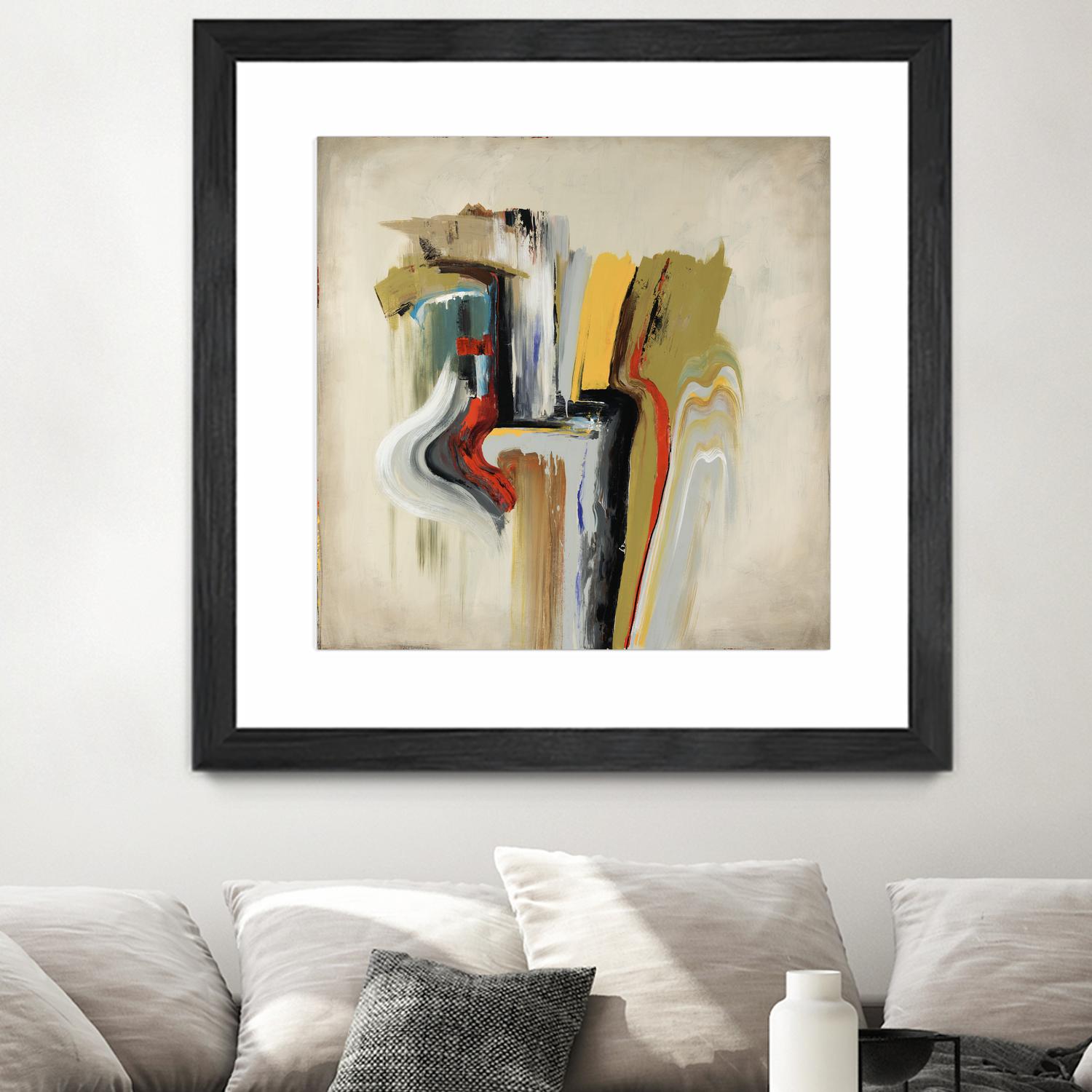 Interfused by Daleno Art on GIANT ART - red shape