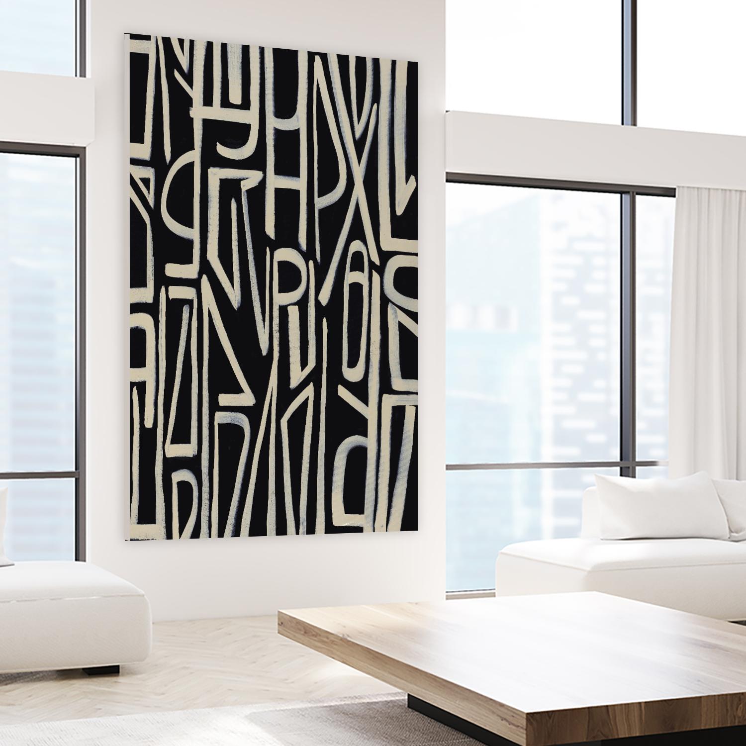 Fun House Vision by Daleno Art on GIANT ART - beige abstract abstrait 