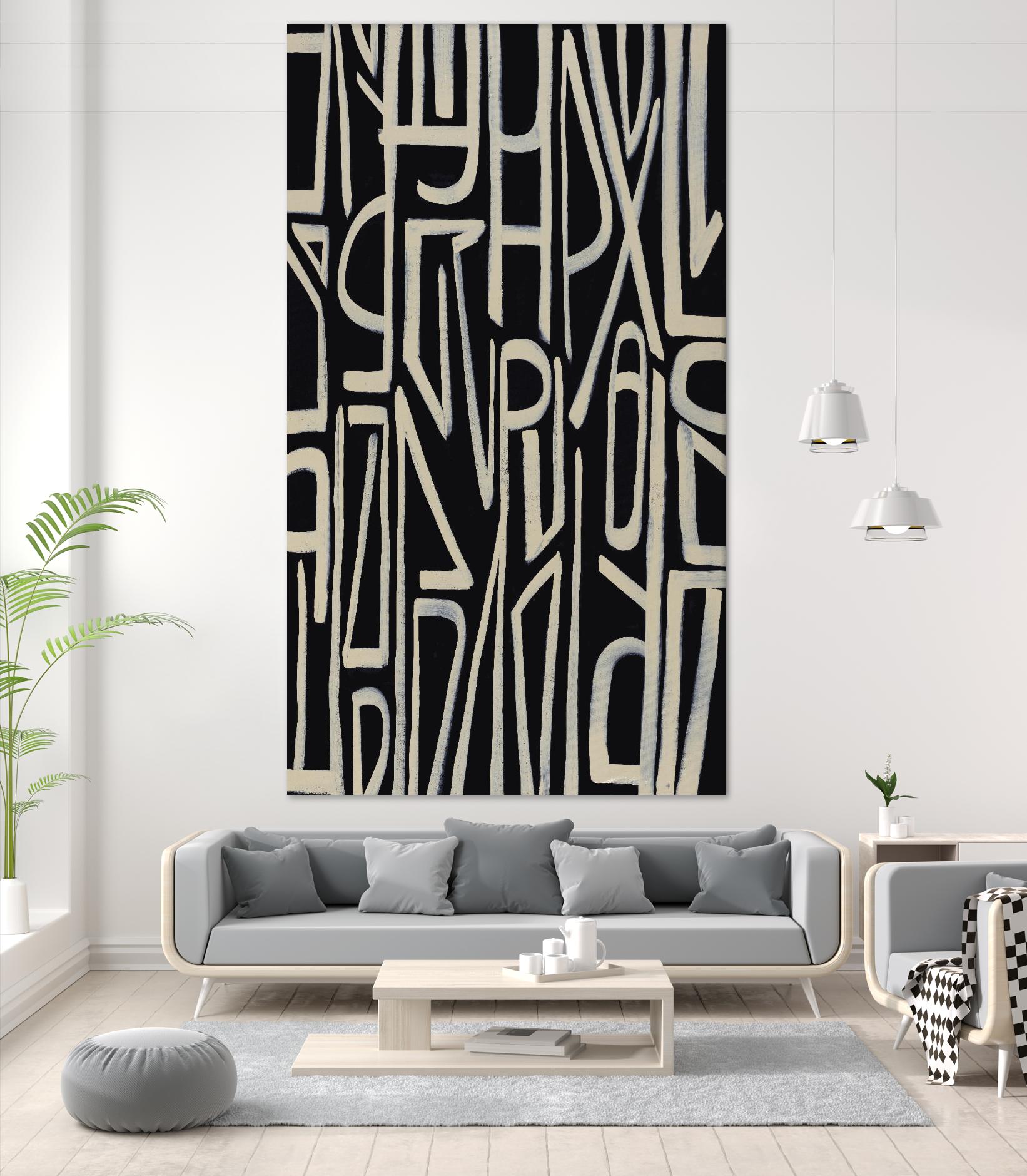 Fun House Vision by Daleno Art on GIANT ART - beige abstract abstrait 