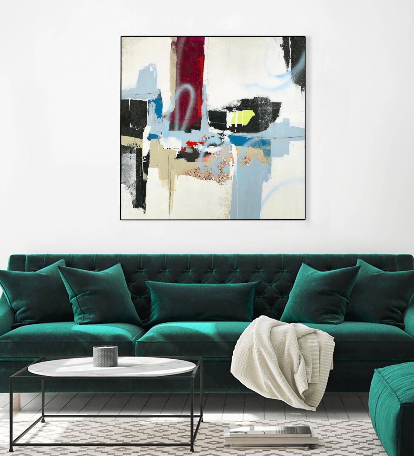 To Tell the Truth I by Daleno Art on GIANT ART - red abstract abstrait 