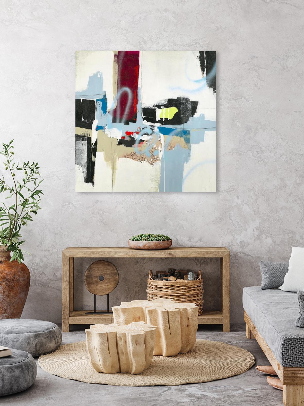 To Tell the Truth I by Daleno Art on GIANT ART - red abstract abstrait 