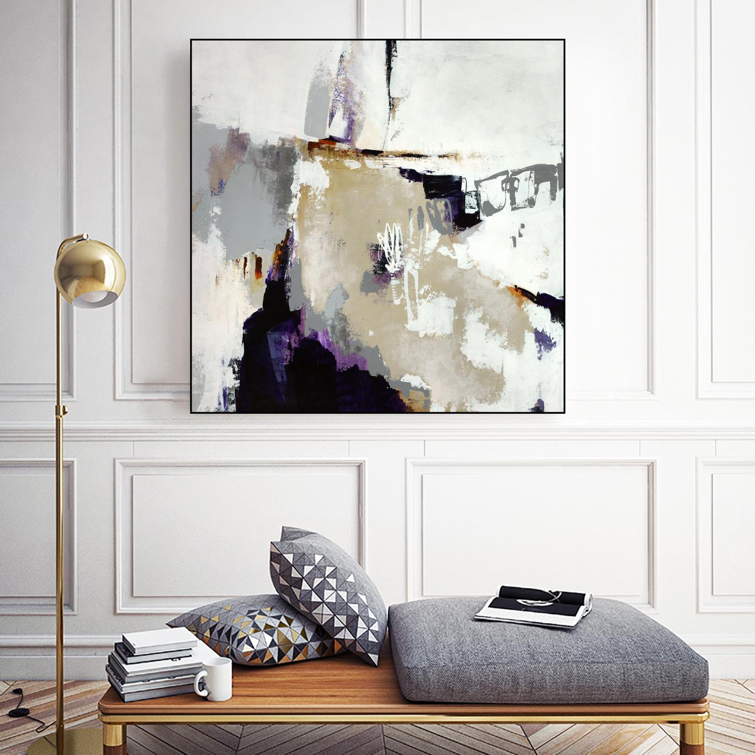 Tumult Roar by Daleno Art on GIANT ART - orange abstract abstrait 