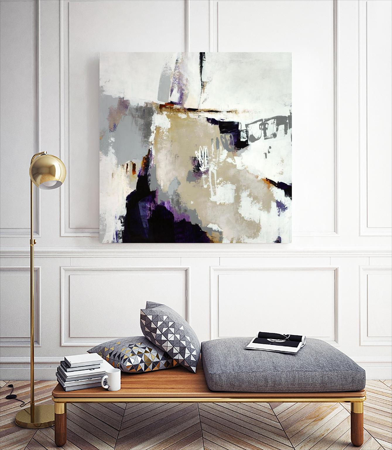 Tumult Roar by Daleno Art on GIANT ART - beige abstract abstrait 