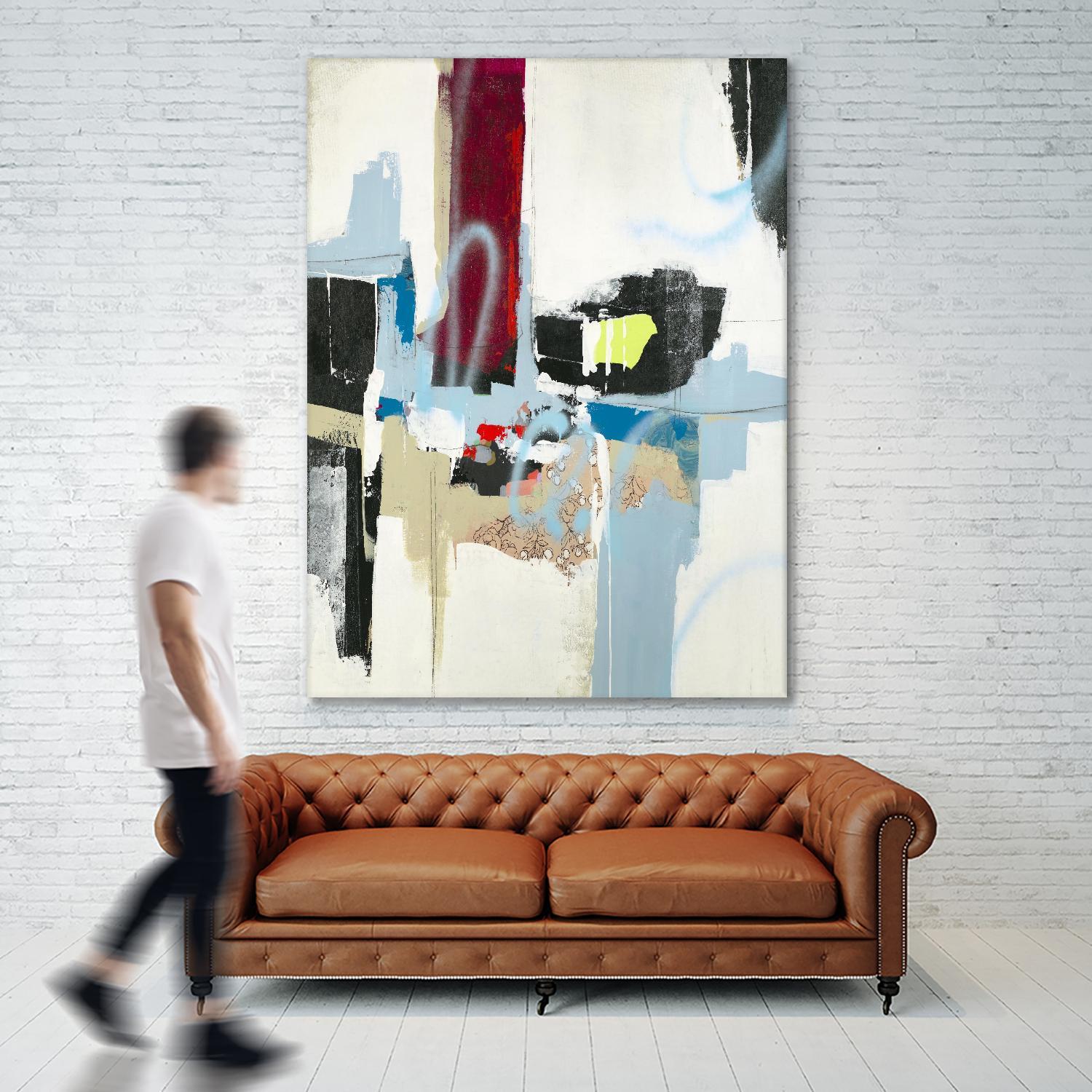 Truthful Tales I by Daleno Art on GIANT ART - red abstract abstrait 