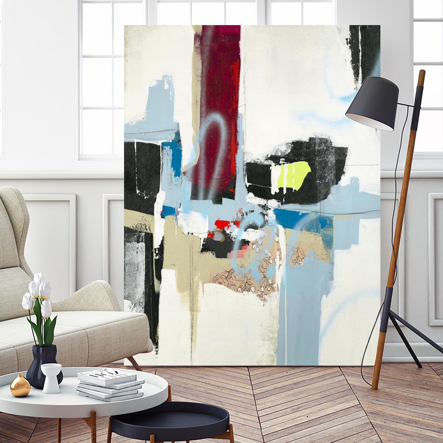 Truthful Tales I by Daleno Art on GIANT ART - red abstract abstrait 