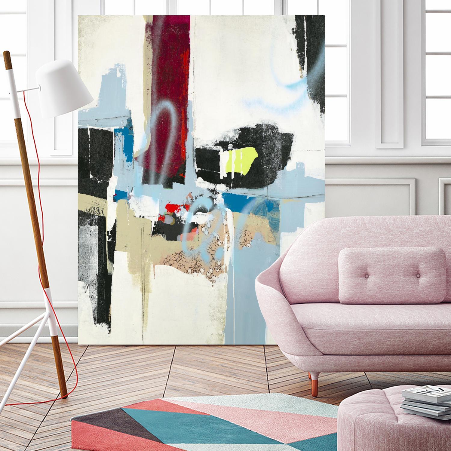 Truthful Tales I by Daleno Art on GIANT ART - red abstract abstrait 