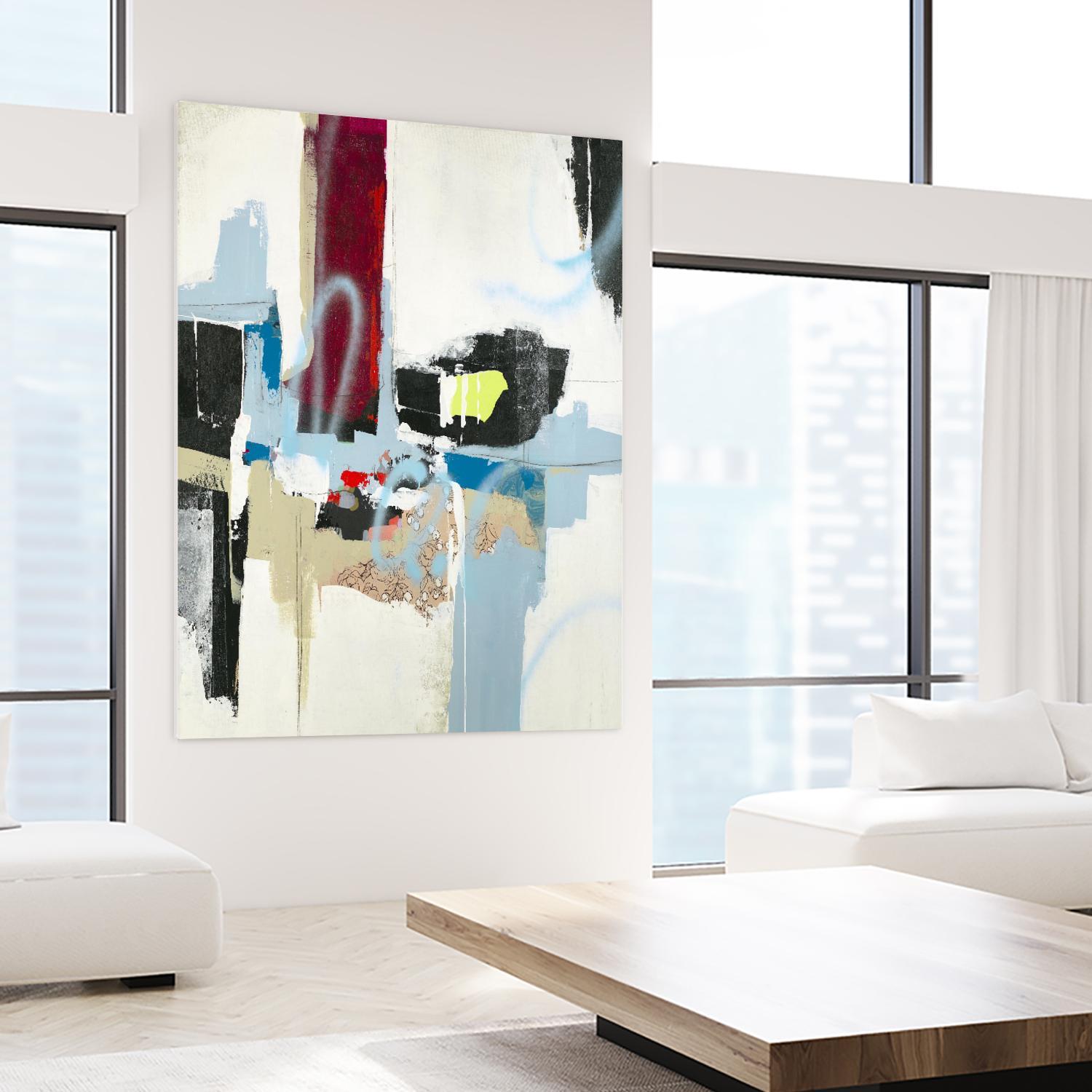 Truthful Tales I by Daleno Art on GIANT ART - red abstract abstrait 