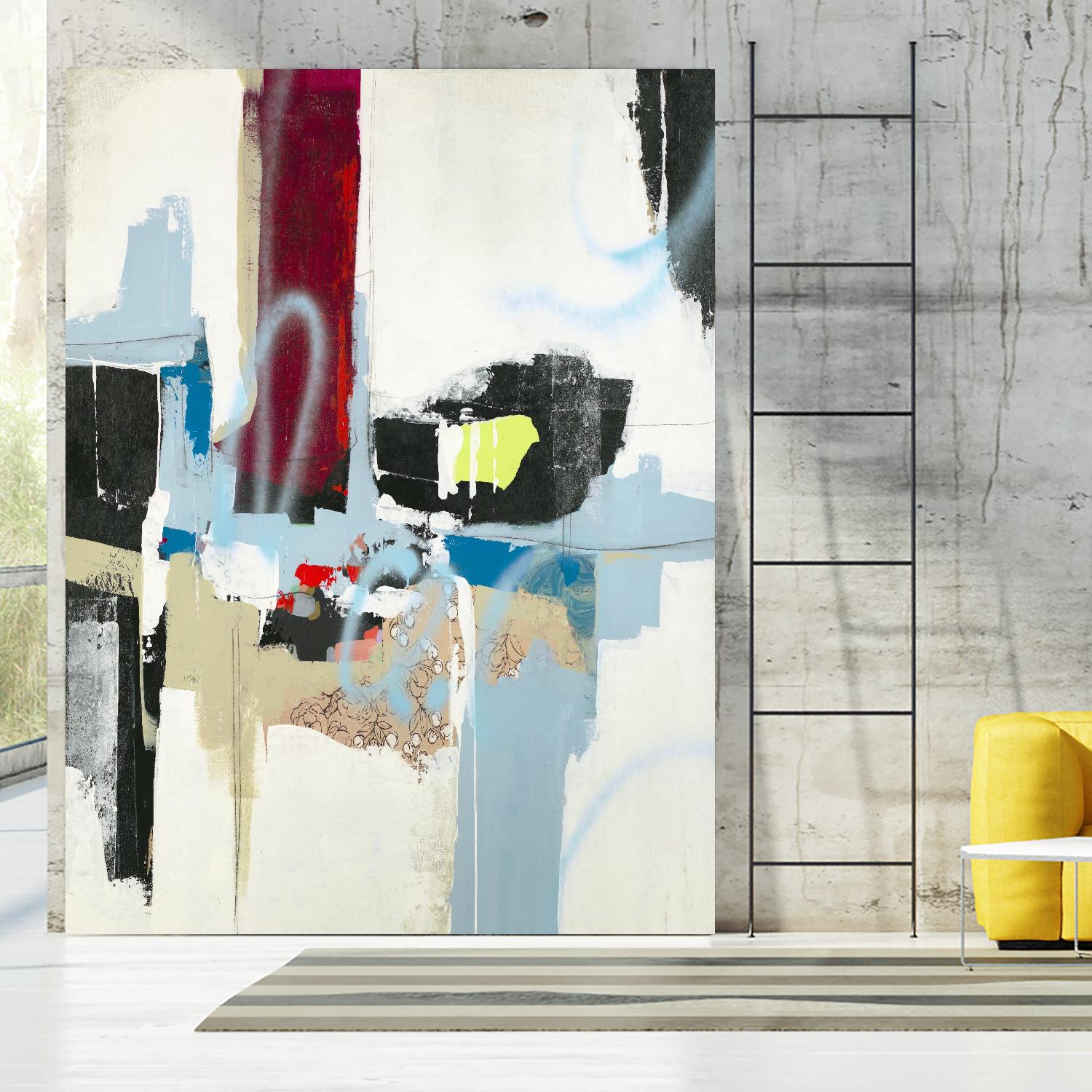 Truthful Tales I by Daleno Art on GIANT ART - red abstract abstrait 