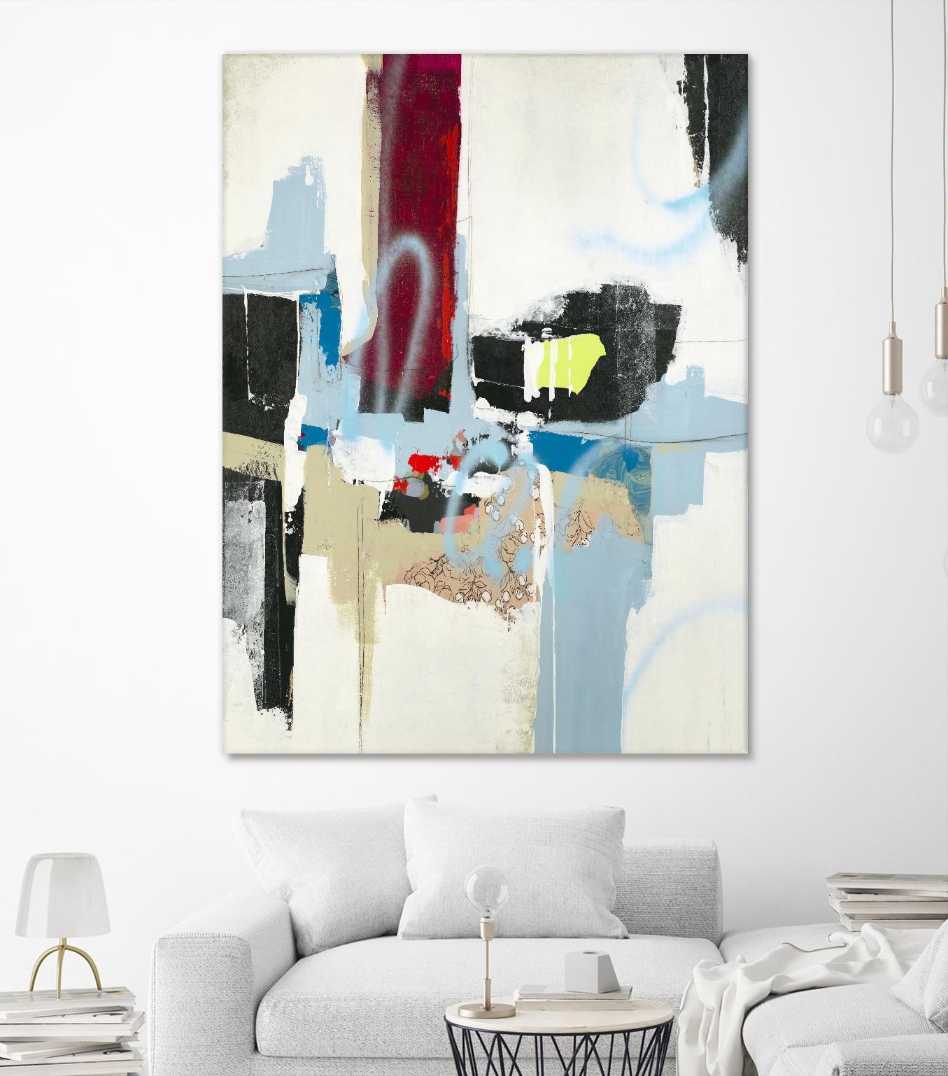 Truthful Tales I by Daleno Art on GIANT ART - red abstract abstrait 