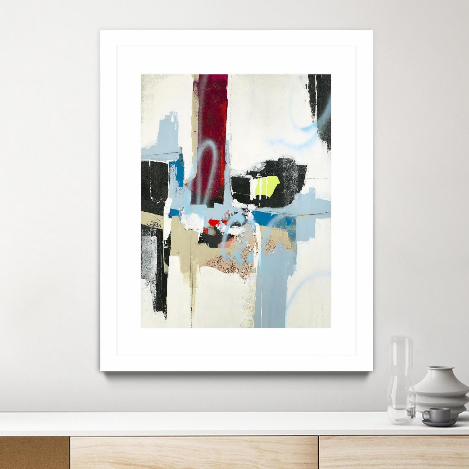 Truthful Tales I by Daleno Art on GIANT ART - red abstract abstrait 