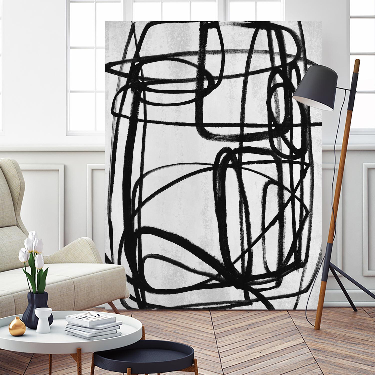 Sensational Climb by Daleno Art on GIANT ART - white black & white abstrait 