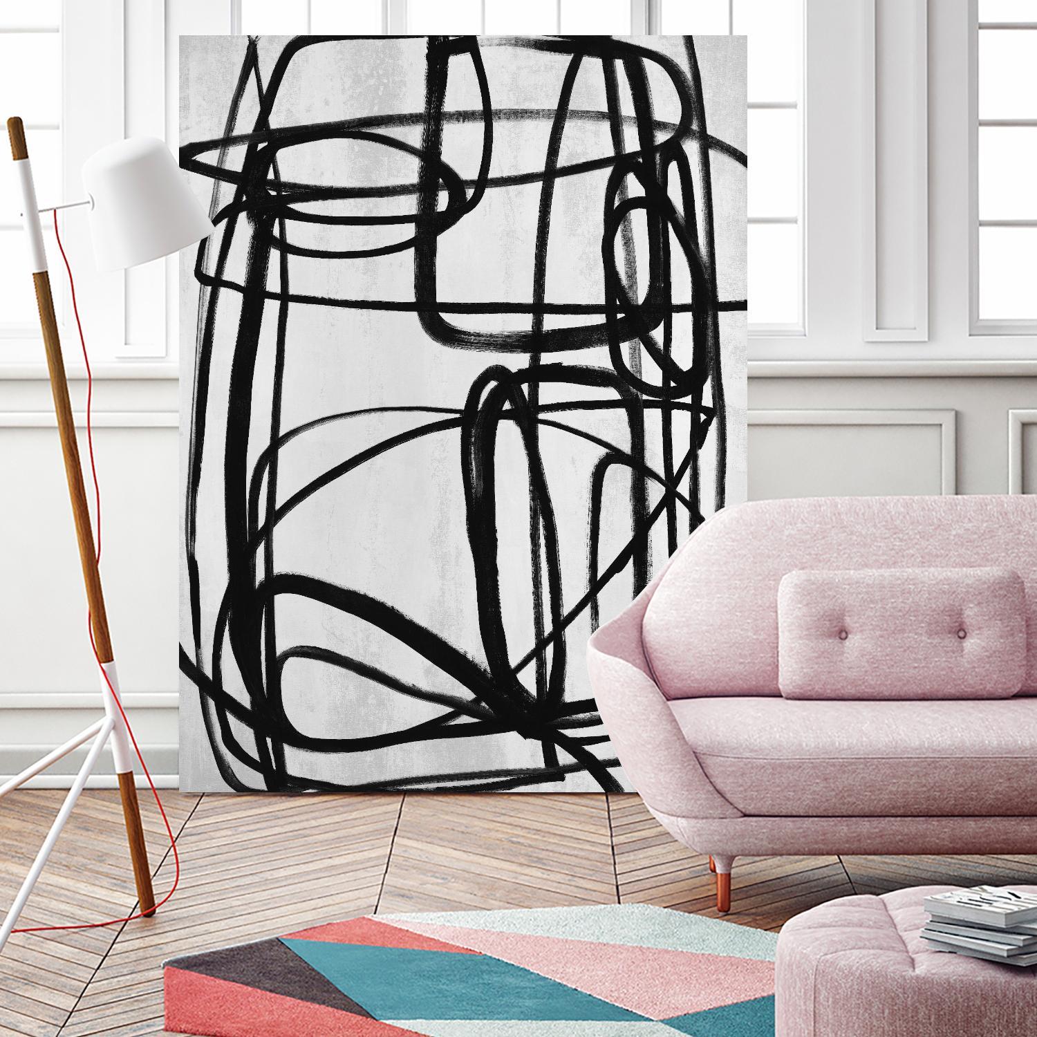 Sensational Climb by Daleno Art on GIANT ART - white black & white abstrait 