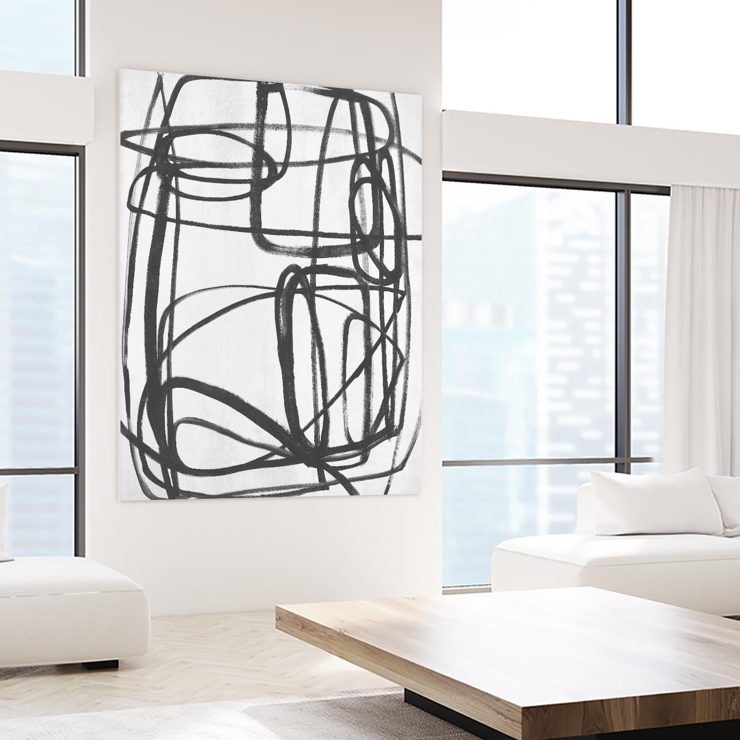 Sensational Climb by Daleno Art on GIANT ART - white black & white abstrait 