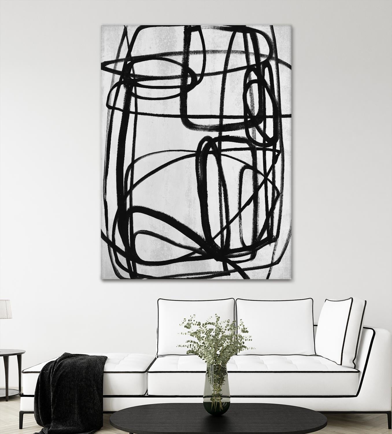 Sensational Climb by Daleno Art on GIANT ART - white black & white abstrait 