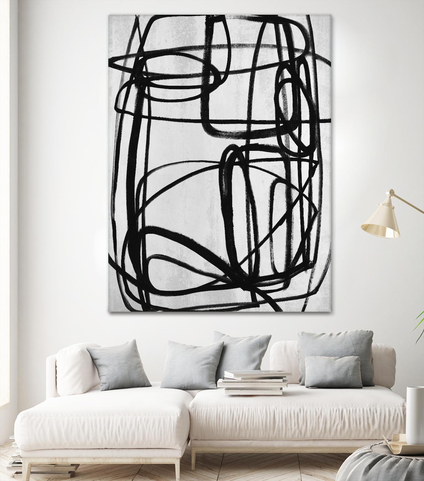 Sensational Climb by Daleno Art on GIANT ART - white black & white abstrait 