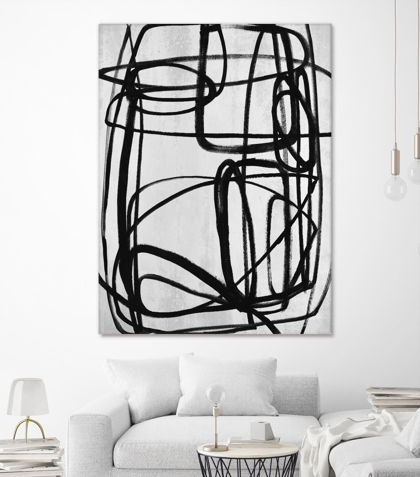 Sensational Climb by Daleno Art on GIANT ART - white black & white abstrait 