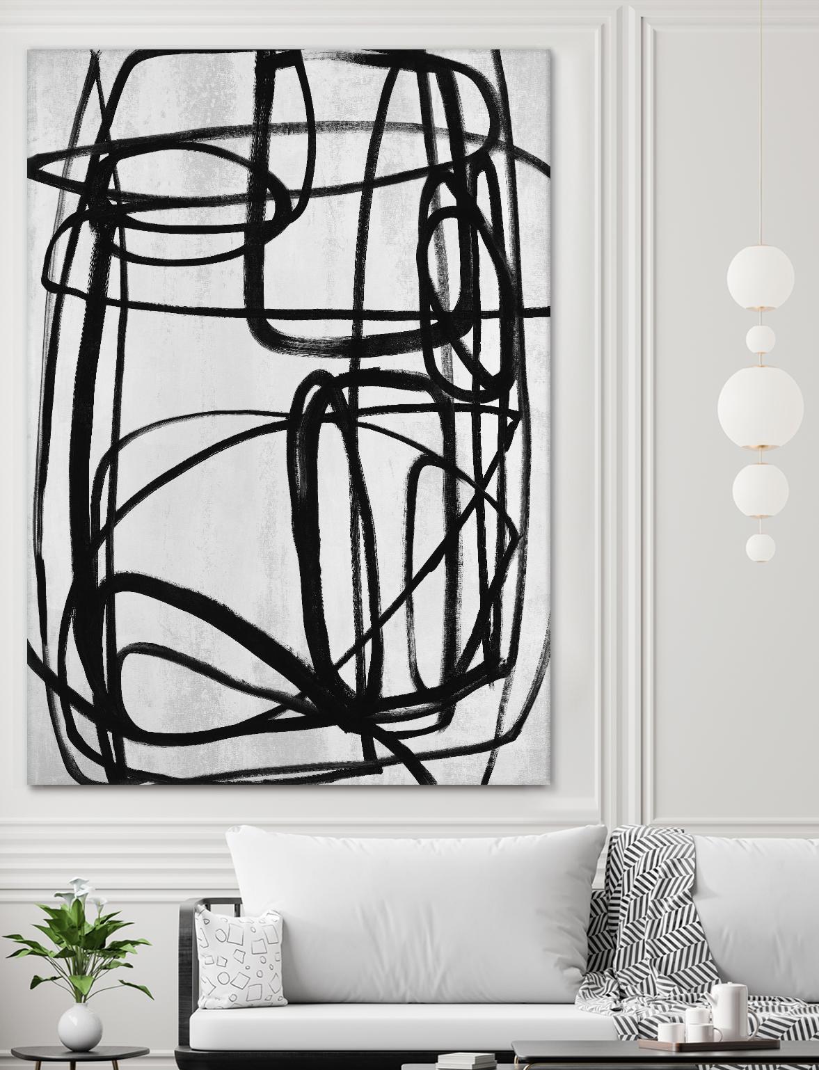 Sensational Climb by Daleno Art on GIANT ART - white black & white abstrait 