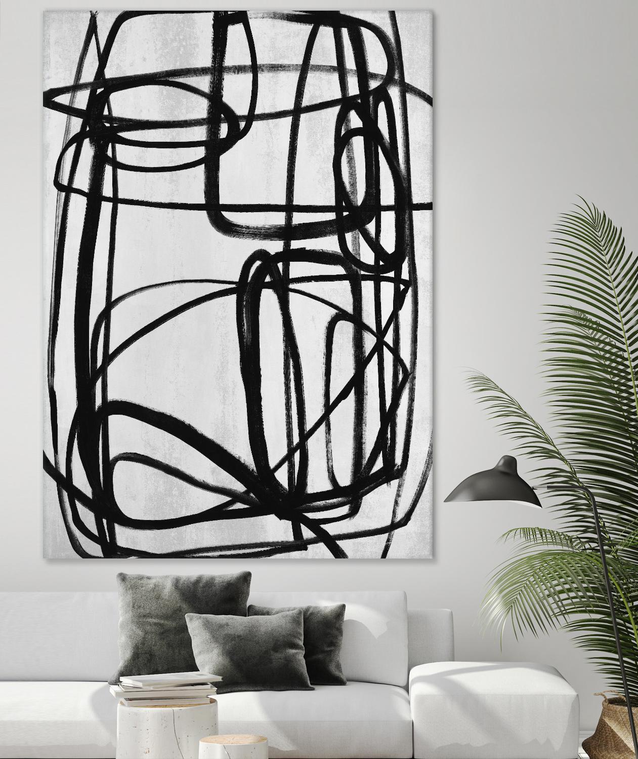 Sensational Climb by Daleno Art on GIANT ART - white black & white abstrait 