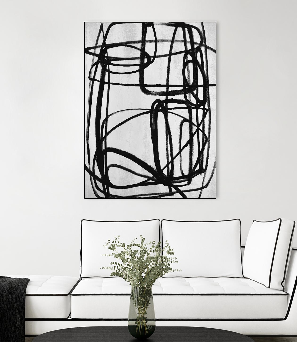 Sensational Climb by Daleno Art on GIANT ART - white black & white abstrait 