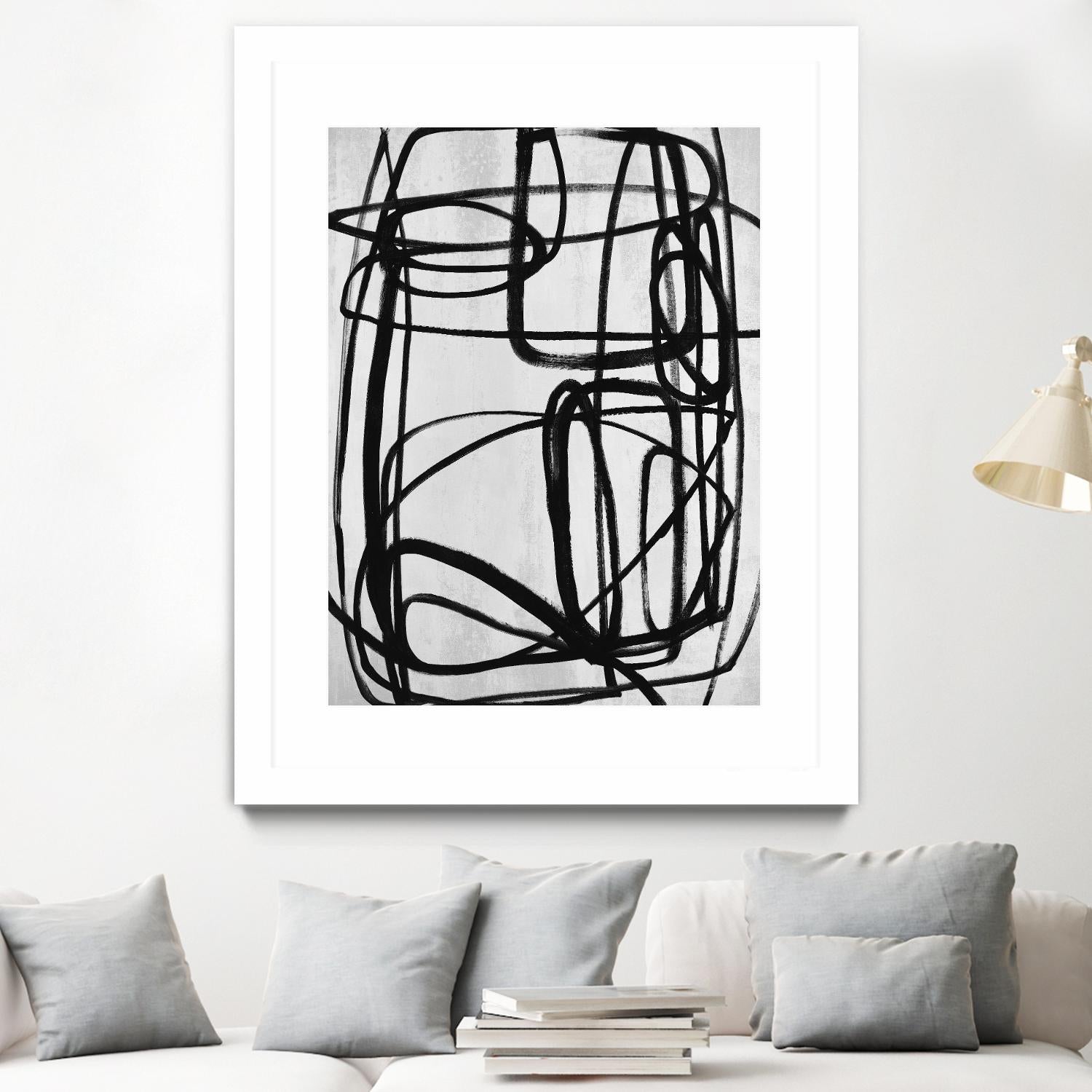 Sensational Climb by Daleno Art on GIANT ART - white black & white abstrait 