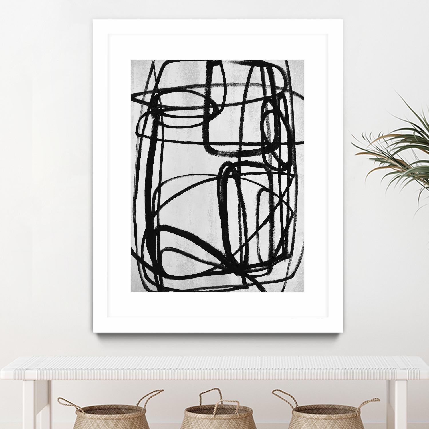 Sensational Climb by Daleno Art on GIANT ART - white black & white abstrait 