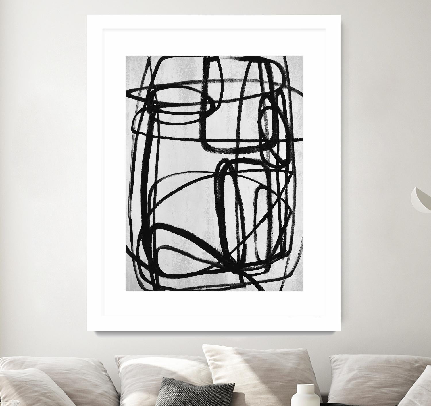 Sensational Climb by Daleno Art on GIANT ART - white black & white abstrait 