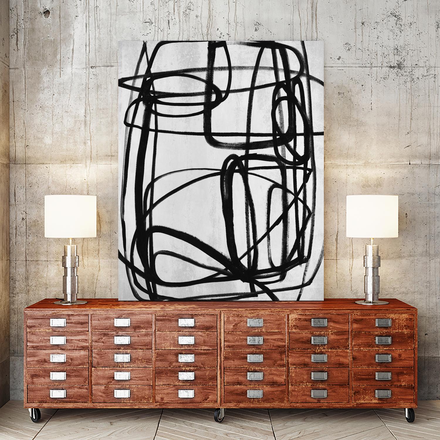 Sensational Climb by Daleno Art on GIANT ART - white black & white abstrait 