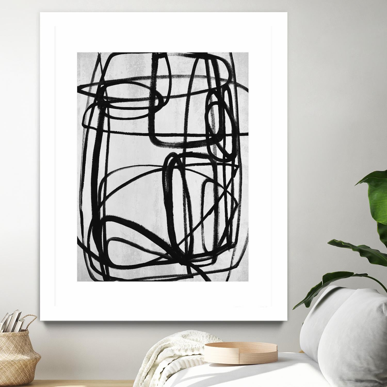 Sensational Climb by Daleno Art on GIANT ART - white black & white abstrait 