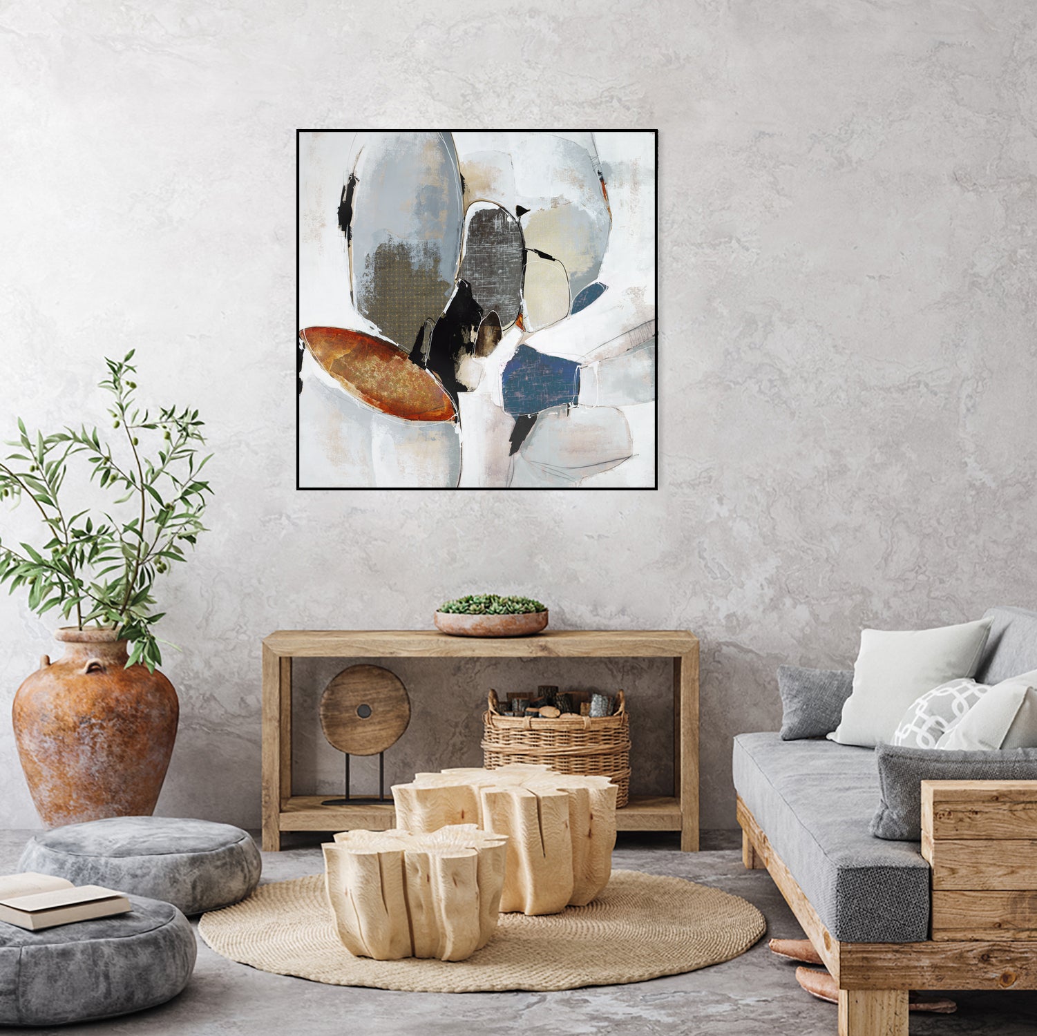 Split Second Decision II by Daleno Art on GIANT ART - bleu abstract