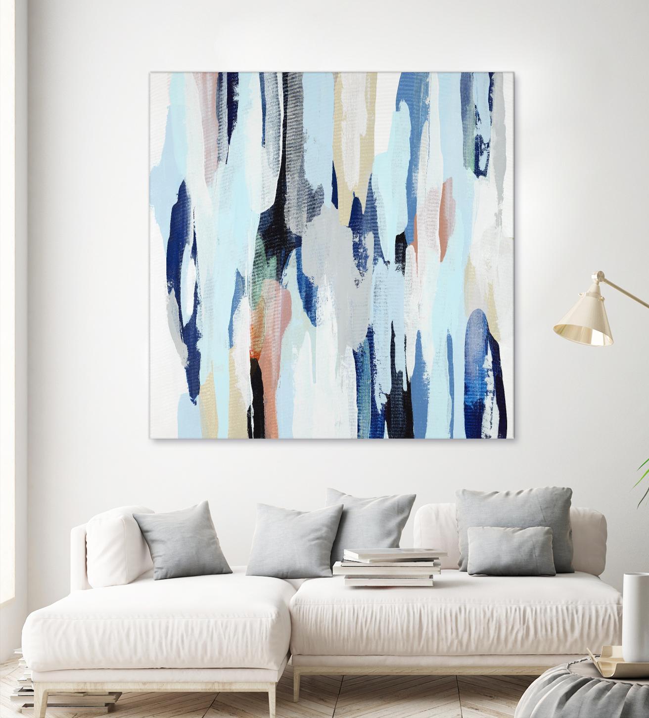 Creating Coastal by Daleno Art on GIANT ART - beige abstract abstrait