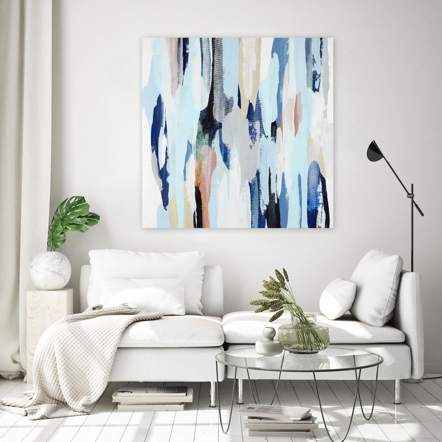 Creating Coastal by Daleno Art on GIANT ART - beige abstract abstrait