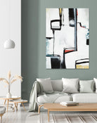 The A Line I by Daleno Art on GIANT ART - red abstract abstrait 