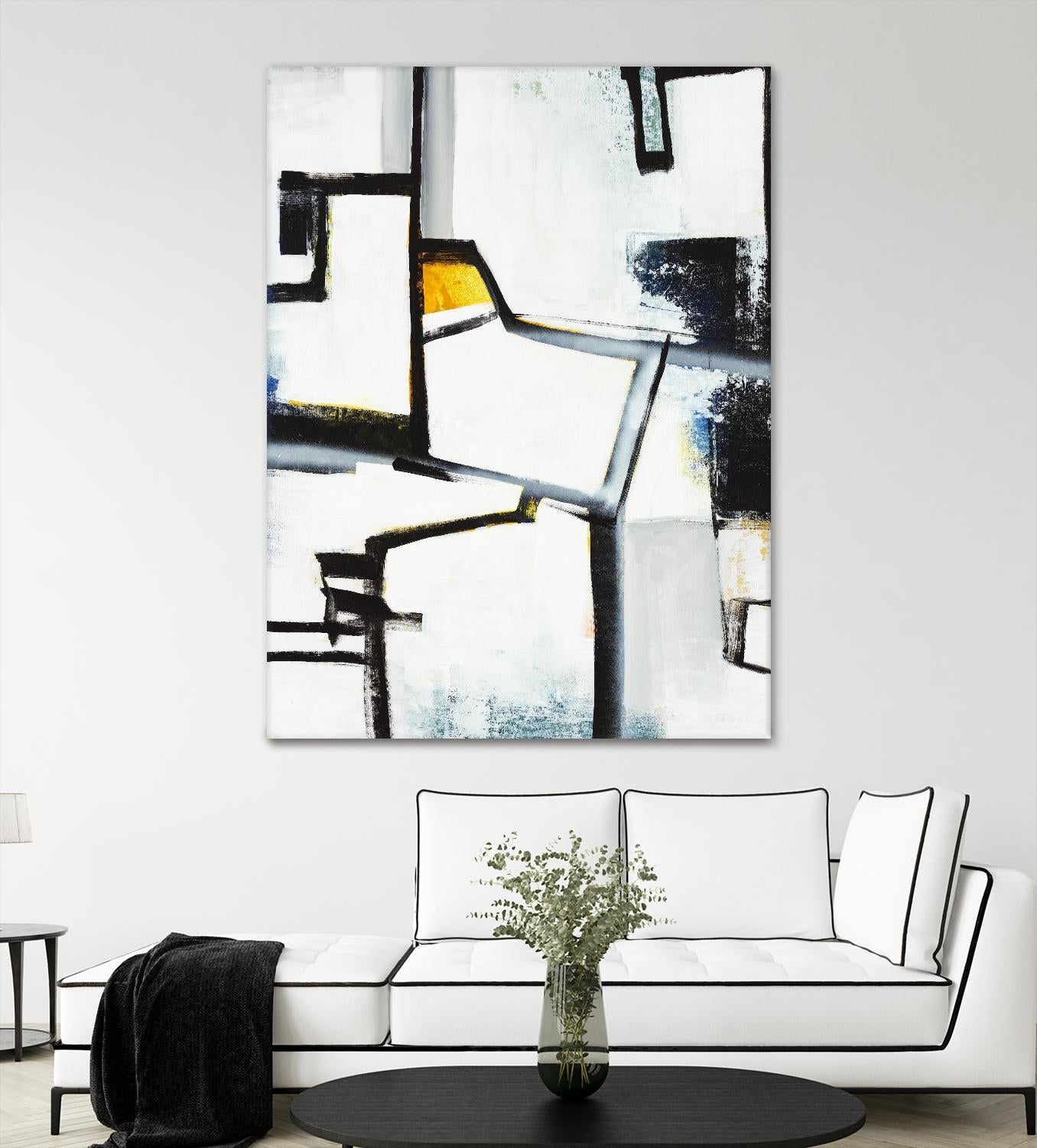 The A Line II by Daleno Art on GIANT ART - white abstract abstrait 