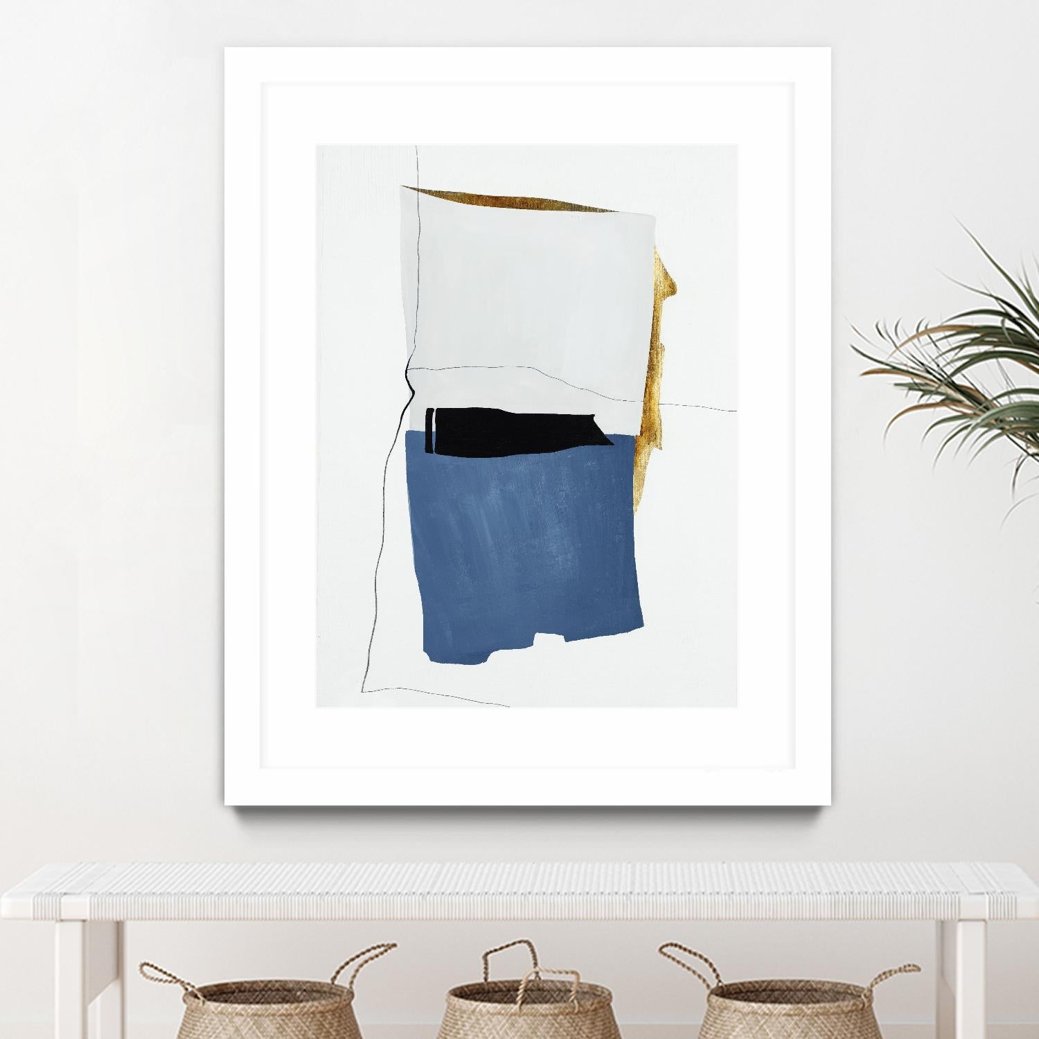 Setting Early I by Daleno Art on GIANT ART - gold shapes abstrait 