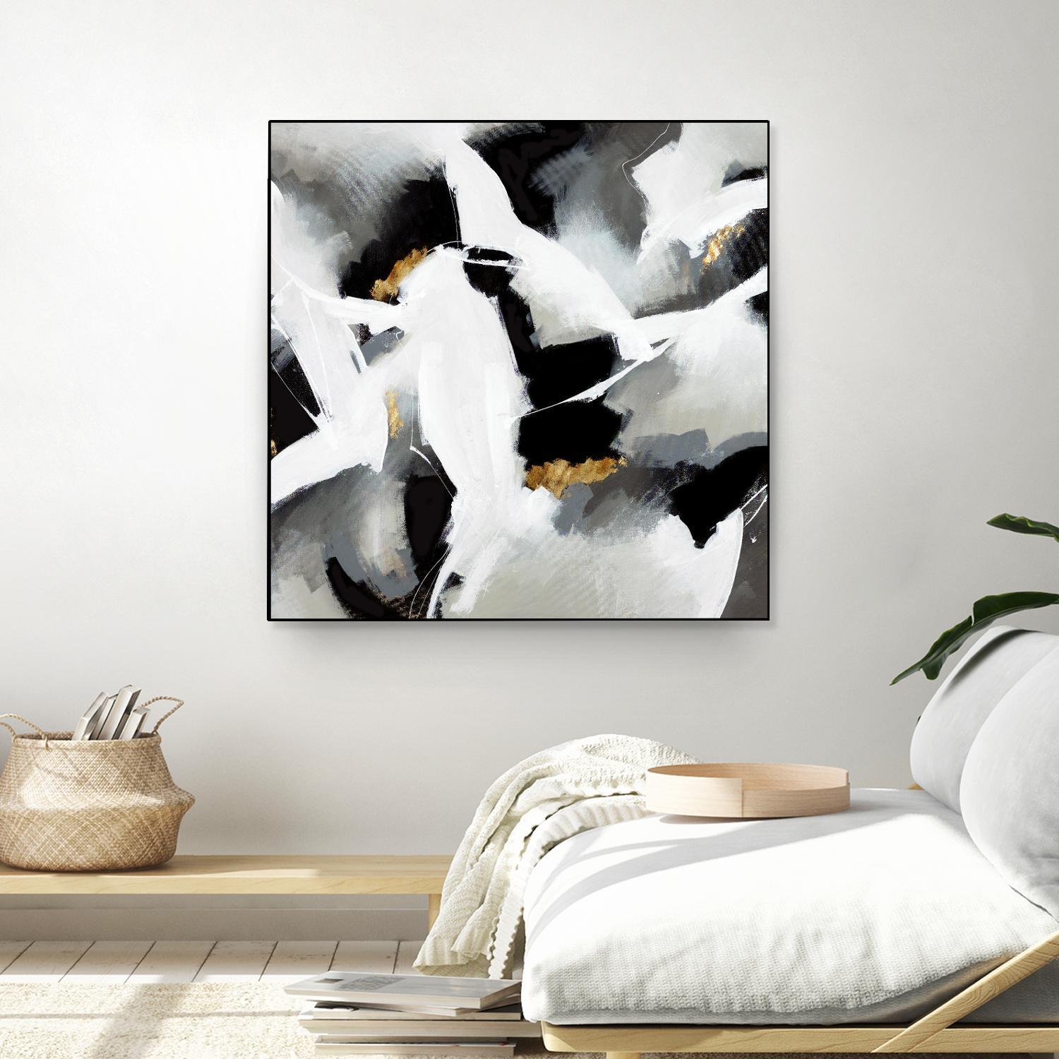 Driven to Dig In by Daleno Art on GIANT ART - gold abstract abstrait 