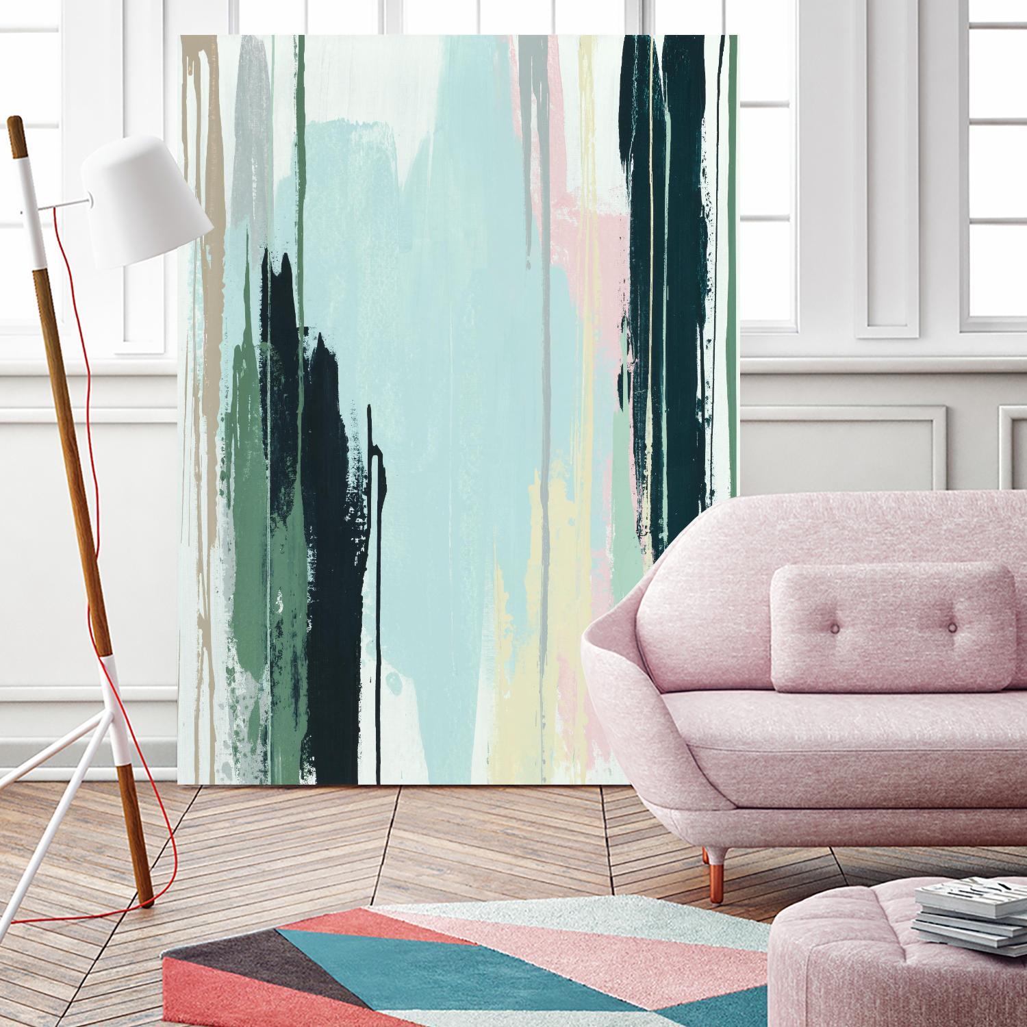Splendid Mirage I by Daleno Art on GIANT ART - pink abstract abstrait 