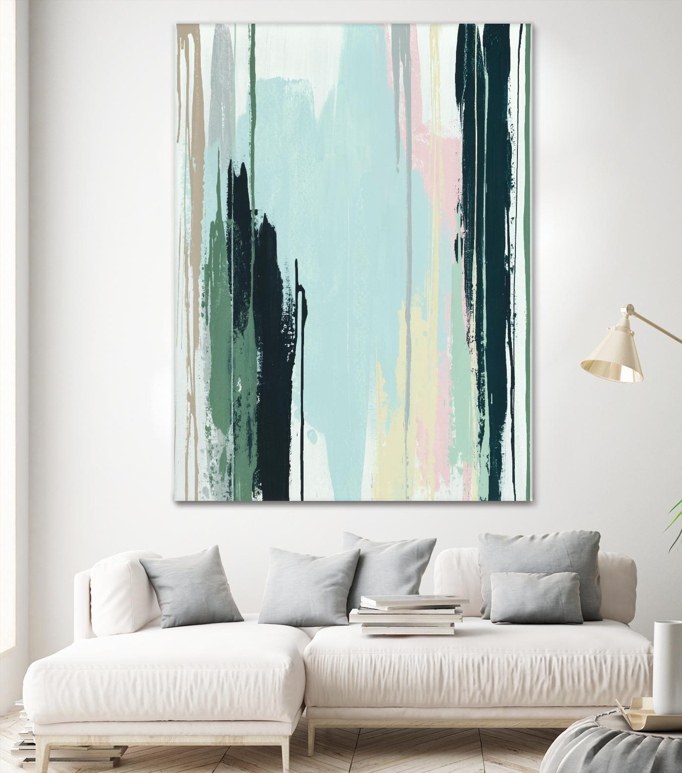 Splendid Mirage I by Daleno Art on GIANT ART - pink abstract abstrait 