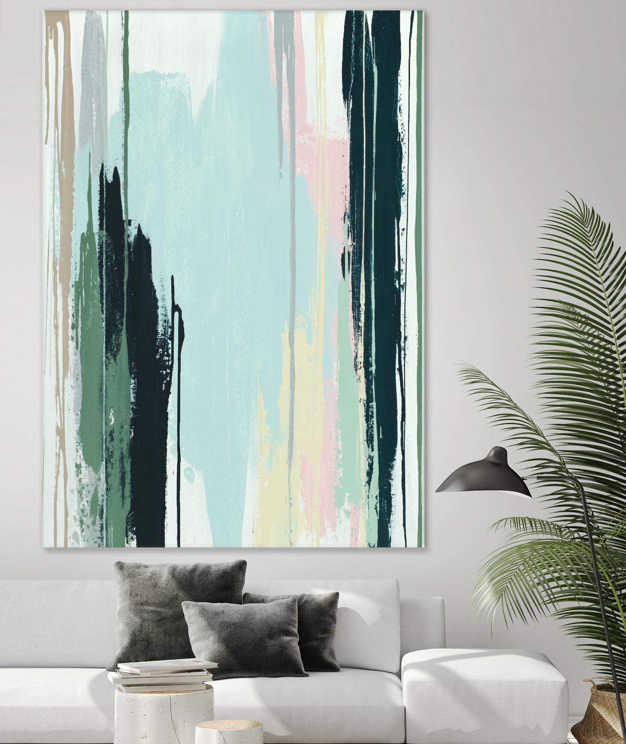 Splendid Mirage I by Daleno Art on GIANT ART - pink abstract abstrait 